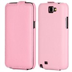 Læder Flip-Etui til Note 2 (Pink)